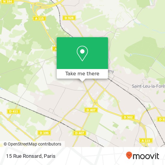 Mapa 15 Rue Ronsard