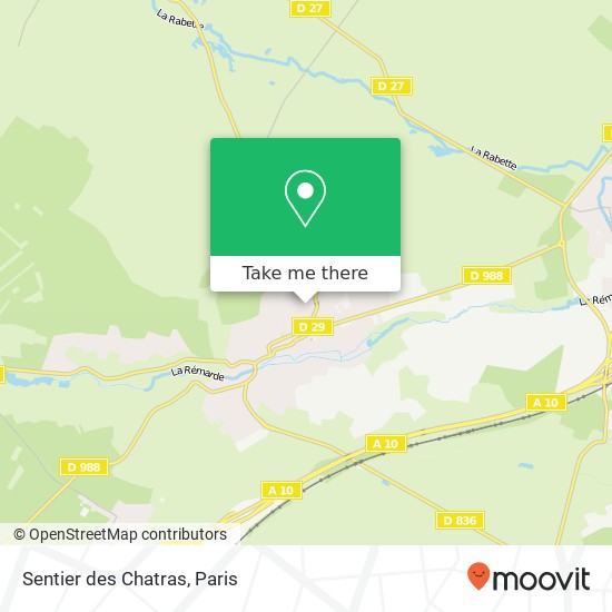 Sentier des Chatras map
