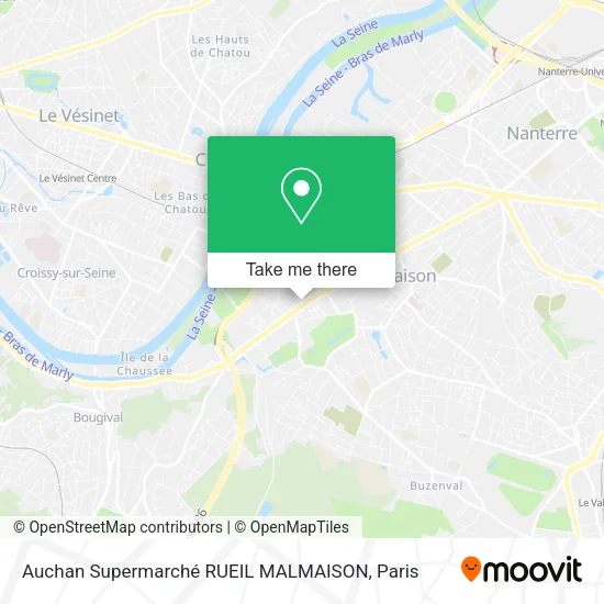 Auchan Supermarché RUEIL MALMAISON map