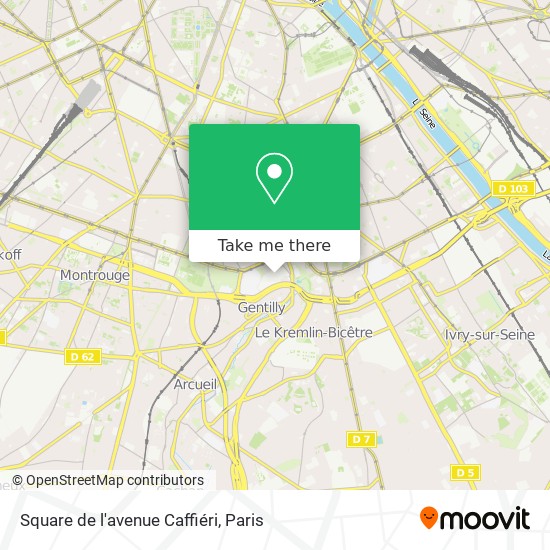 Square de l'avenue Caffiéri map