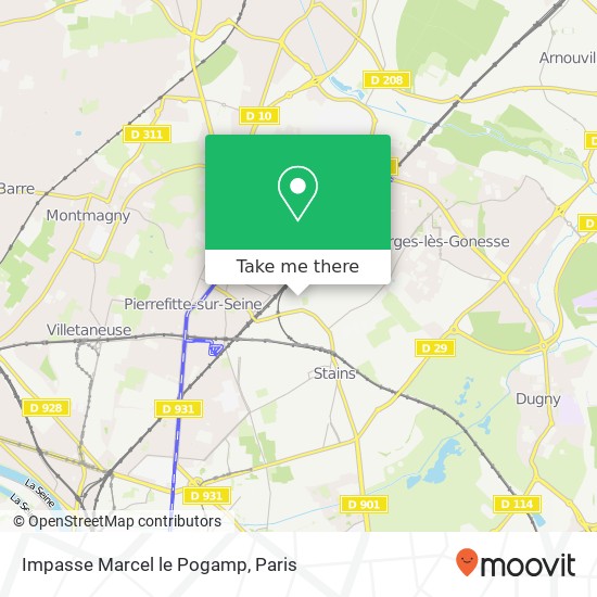 Impasse Marcel le Pogamp map