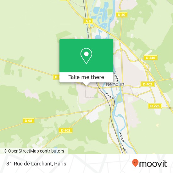 Mapa 31 Rue de Larchant