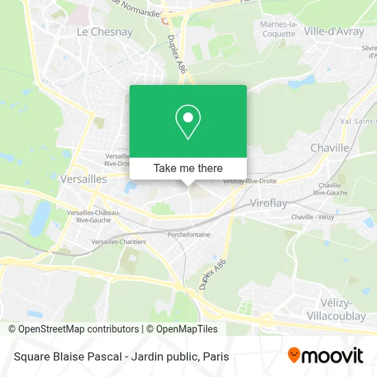 Square Blaise Pascal - Jardin public map
