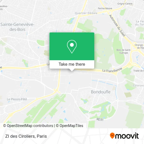 ZI des Ciroliers map
