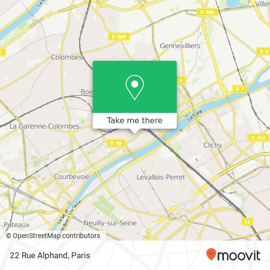 22 Rue Alphand map