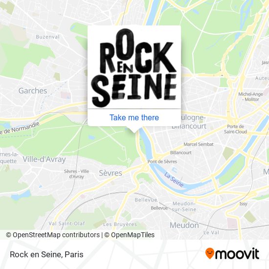 Rock en Seine map