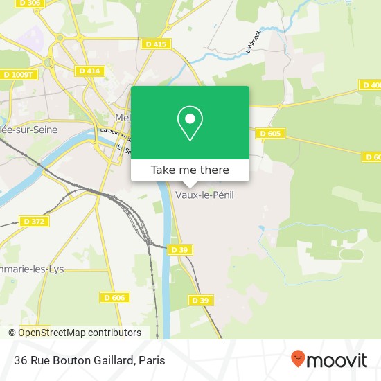 Mapa 36 Rue Bouton Gaillard