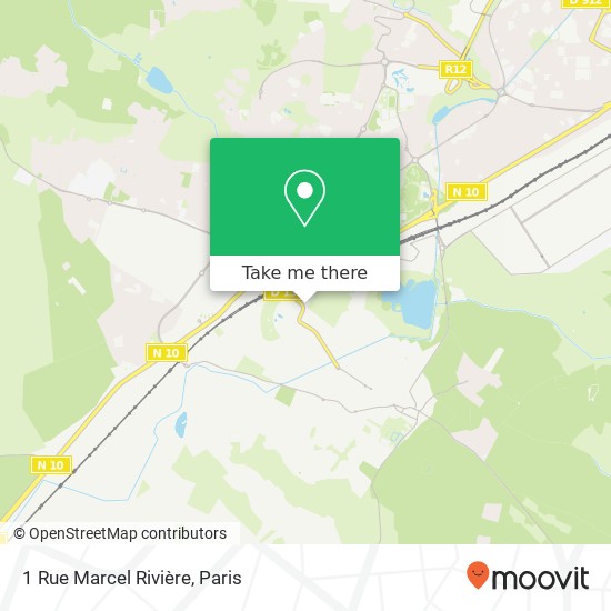 Mapa 1 Rue Marcel Rivière