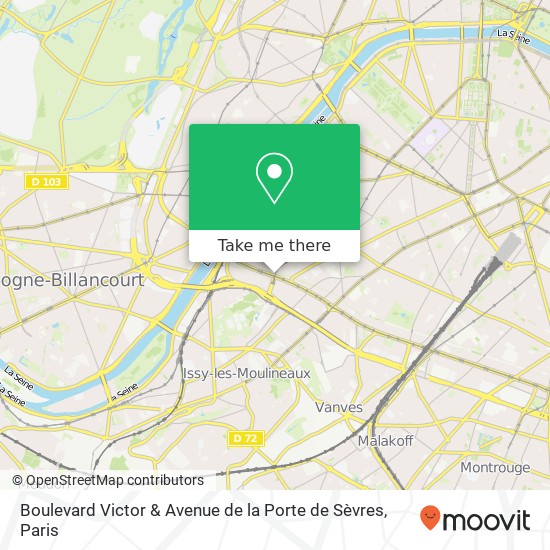 Boulevard Victor & Avenue de la Porte de Sèvres map