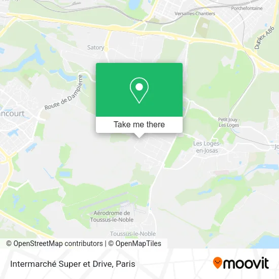 Intermarché Super et Drive map