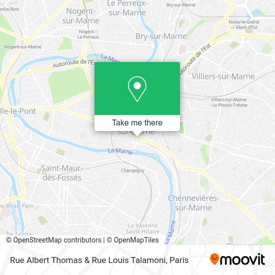 Rue Albert Thomas & Rue Louis Talamoni map