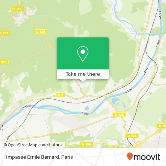 Impasse Emile Bernard map