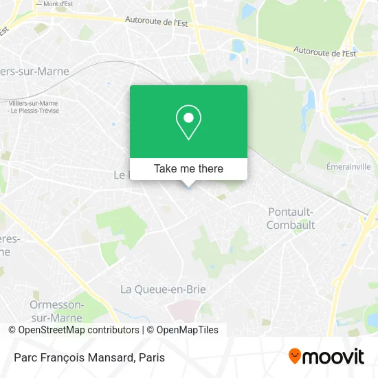 Parc François Mansard map