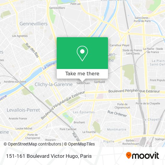 151-161 Boulevard Victor Hugo map
