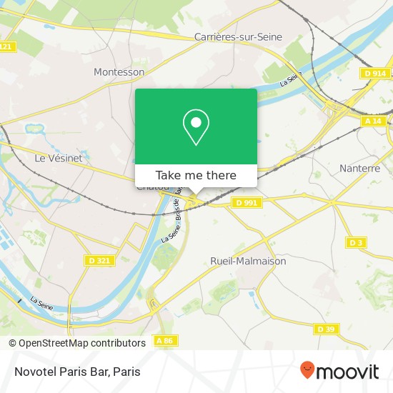 Mapa Novotel Paris Bar