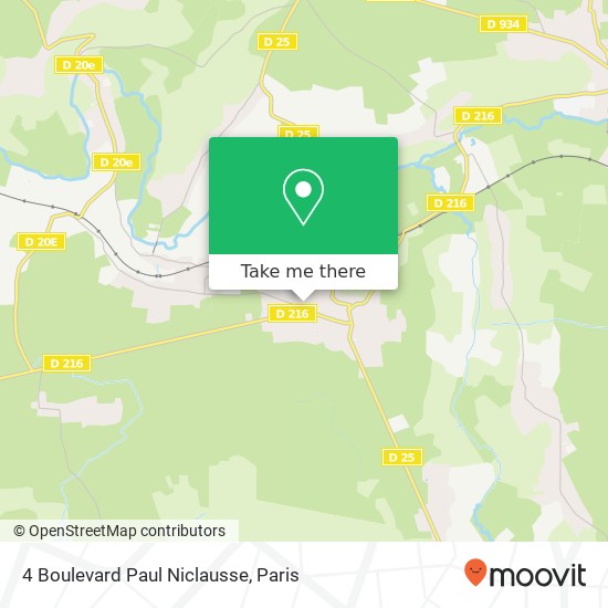 Mapa 4 Boulevard Paul Niclausse