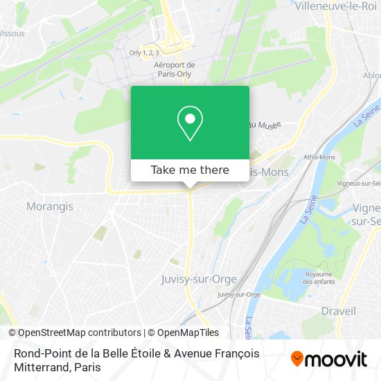 Mapa Rond-Point de la Belle Étoile & Avenue François Mitterrand