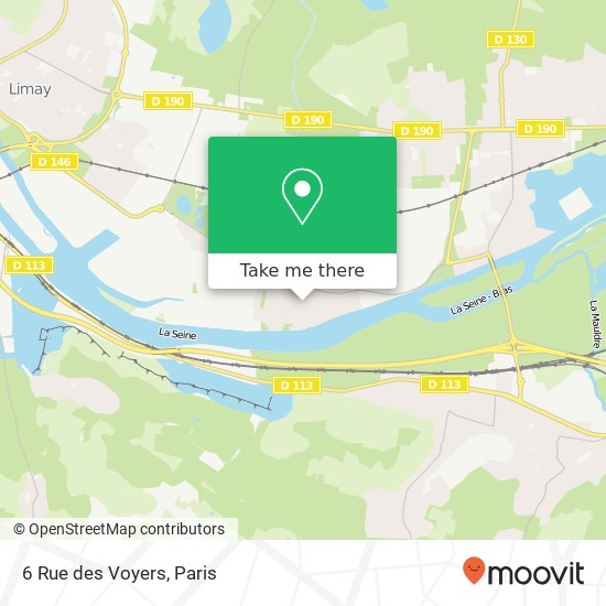 Mapa 6 Rue des Voyers