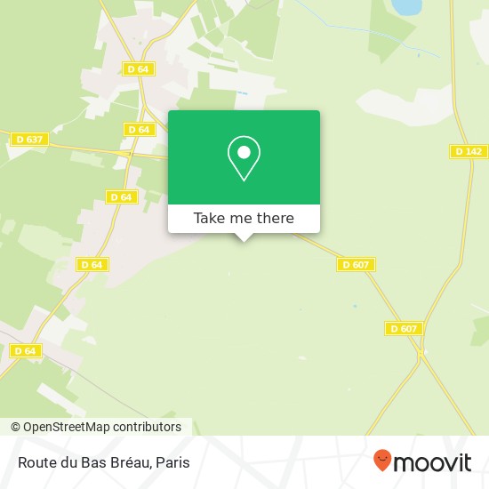 Mapa Route du Bas Bréau