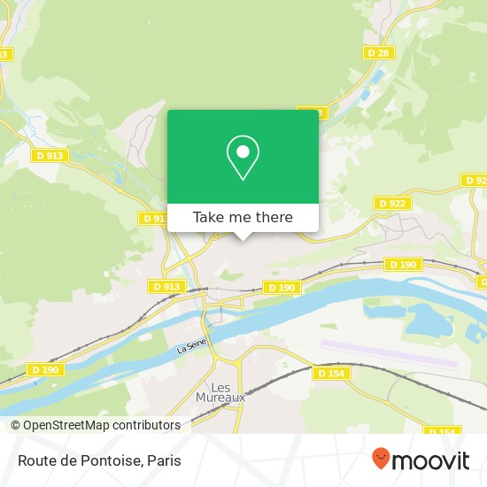 Mapa Route de Pontoise