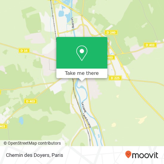 Mapa Chemin des Doyers