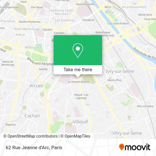 62 Rue Jeanne d'Arc map