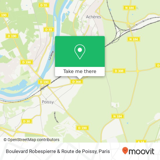 Boulevard Robespierre & Route de Poissy map
