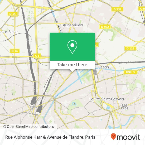 Rue Alphonse Karr & Avenue de Flandre map