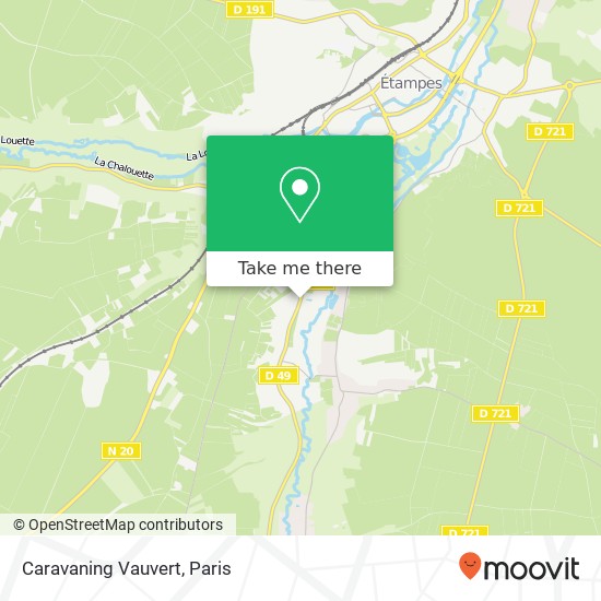 Mapa Caravaning Vauvert