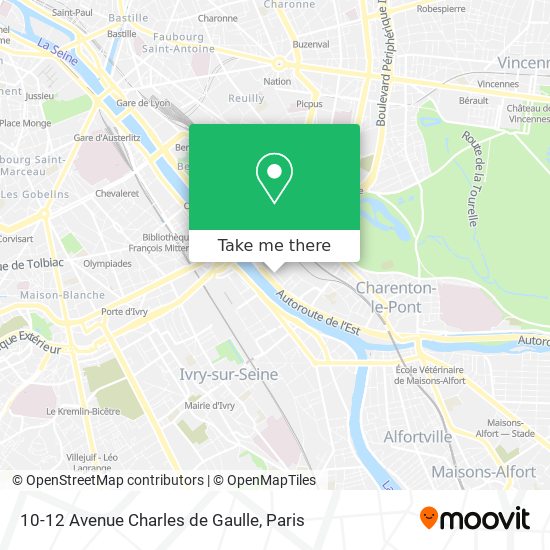 Mapa 10-12 Avenue Charles de Gaulle