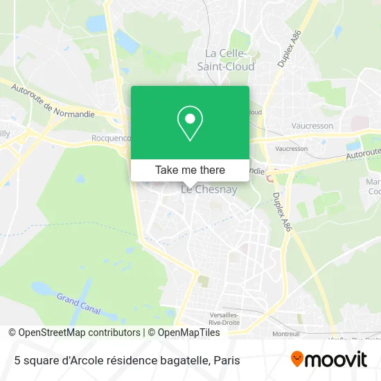 5 square d'Arcole résidence bagatelle map