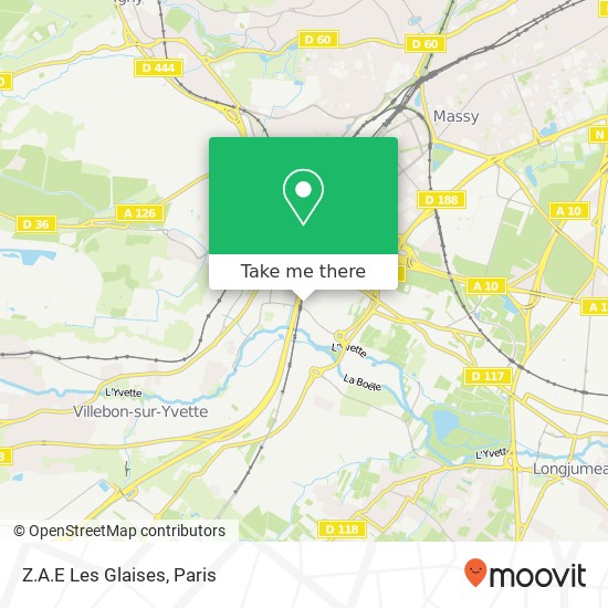 Mapa Z.A.E Les Glaises