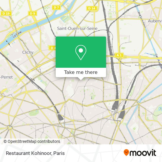Restaurant Kohinoor map