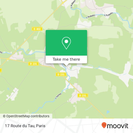 Mapa 17 Route du Tau
