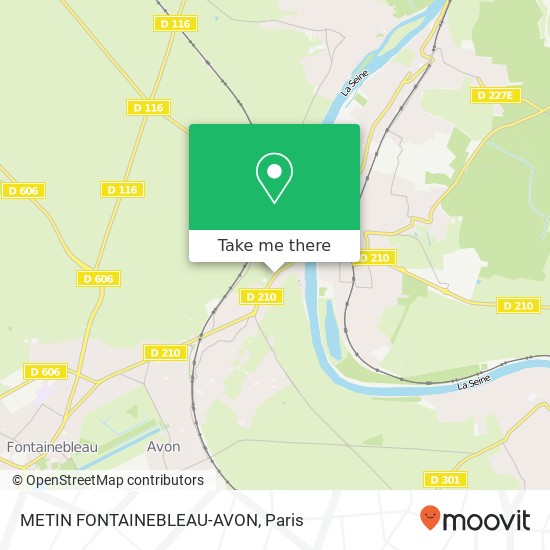 Mapa METIN FONTAINEBLEAU-AVON