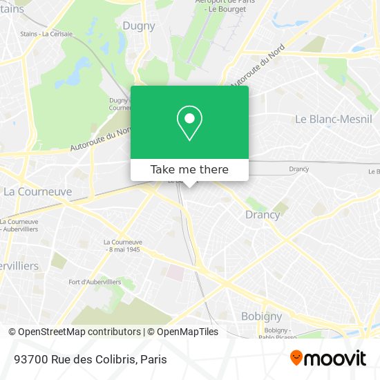 93700 Rue des Colibris map