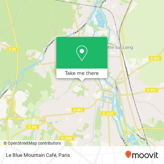 Le Blue Mountain Café map