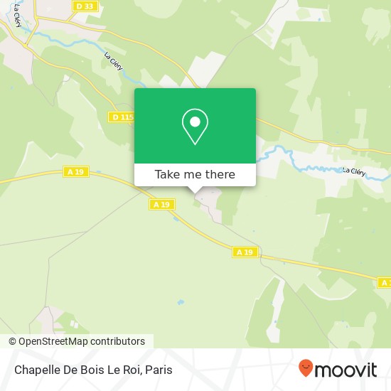 Mapa Chapelle De Bois Le Roi