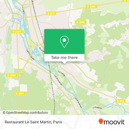 Mapa Restaurant Le Saint Martin