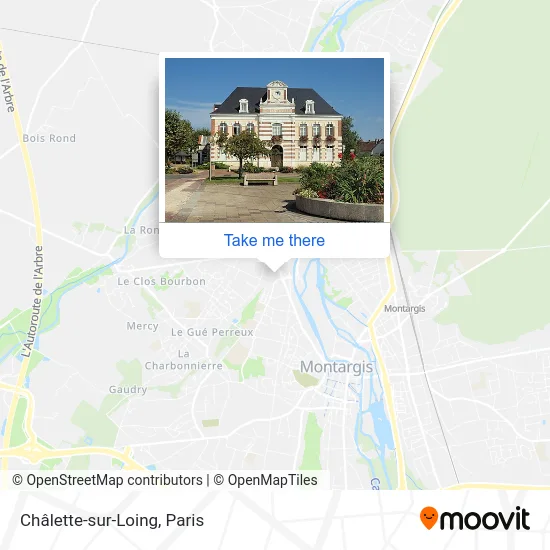 Châlette-sur-Loing map