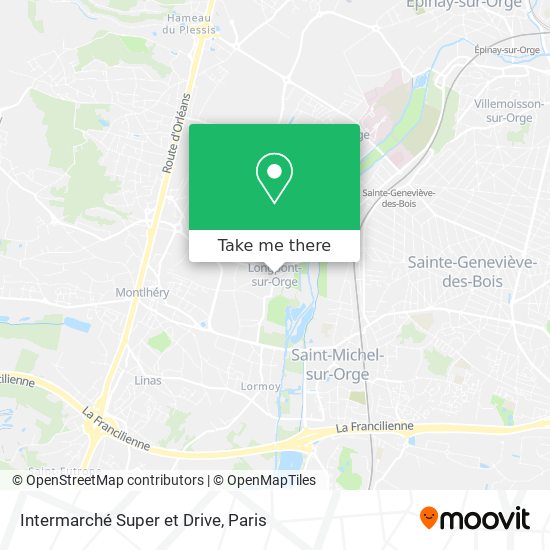 Intermarché Super et Drive map