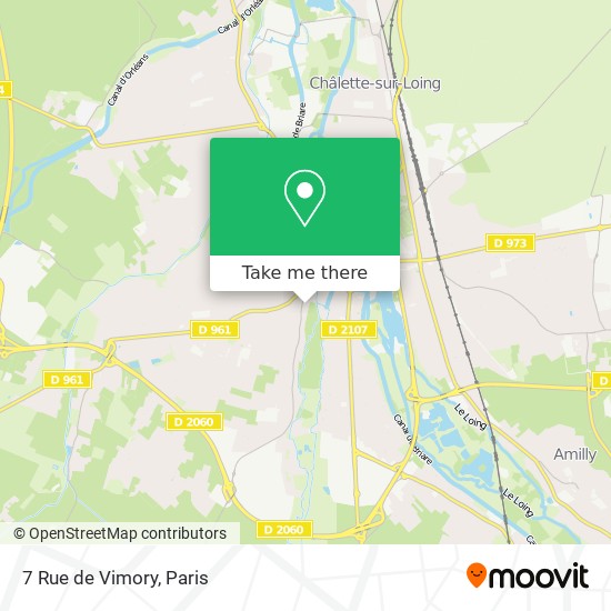 Mapa 7 Rue de Vimory