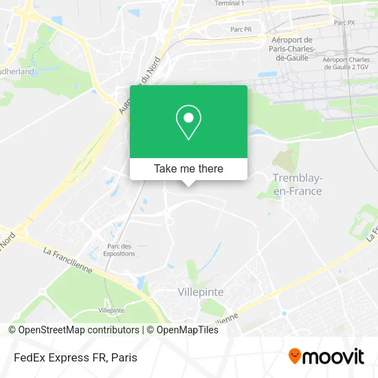 FedEx Express FR map