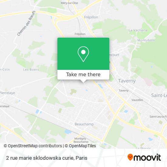 Mapa 2 rue marie sklodowska curie