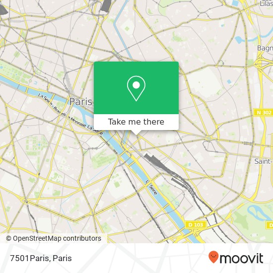 Mapa 7501Paris