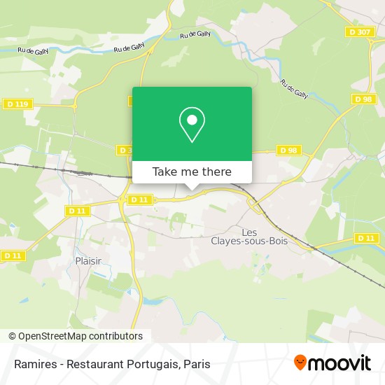 Mapa Ramires - Restaurant Portugais