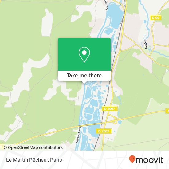 Mapa Le Martin Pêcheur