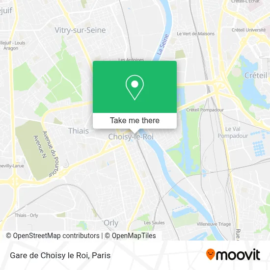 Gare de Choisy le Roi map
