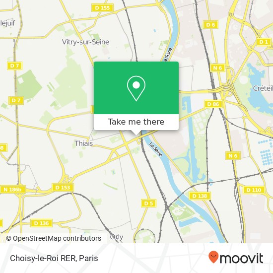 Choisy-le-Roi RER map