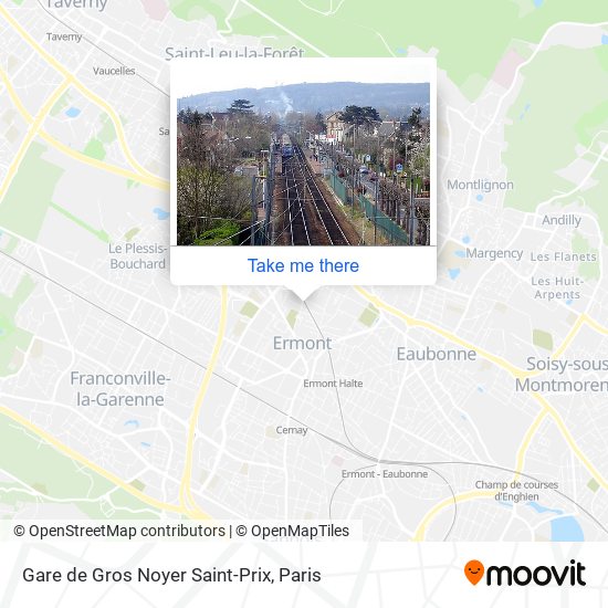Mapa Gare de Gros Noyer Saint-Prix